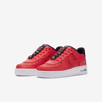 Nike Air Force 1 LV8 3 - Nagyobb Gyerek Utcai Cipő - Piros/Fekete/Fehér/Piros